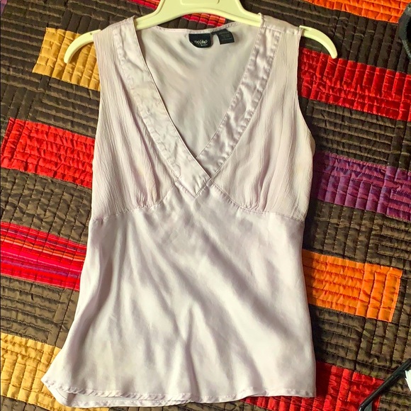 Mossimo Lavender 100% Silk Blouse - Picture 1 of 1